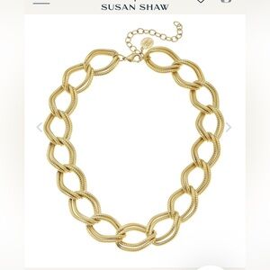 Susan Shaw Double Loop Chain Necklace